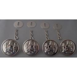 New York STATE SEAL Silver Uniform Buttons LARGE